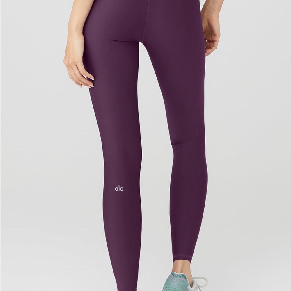 AlO airlift leggings dark plum purple - size M medium 7/8 length